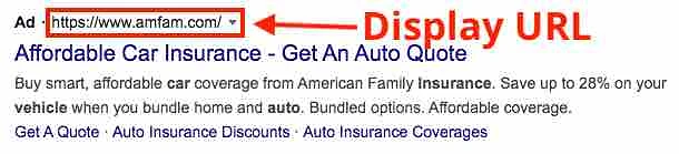 Display URL