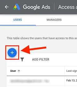 Plus button