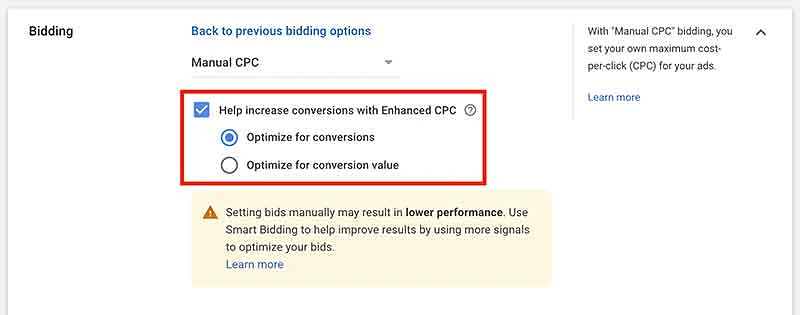 Enhanced CPC
