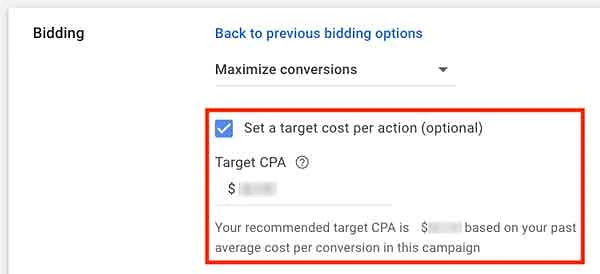 Target CPA
