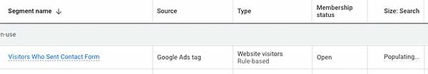 Segment populating