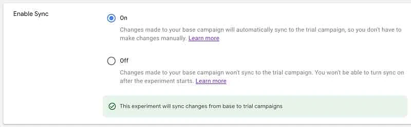 Enable Sync