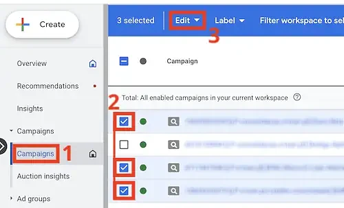Select campaigns