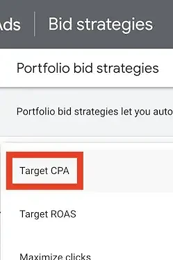 Target CPA