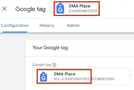 Google tag id