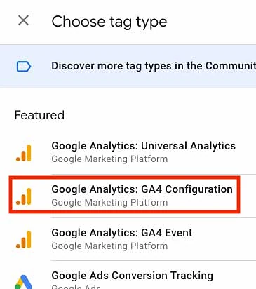 Google Analytics GA4 tag