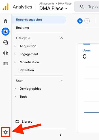 Google Analytics 4 admin