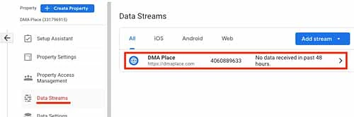 Data stream options