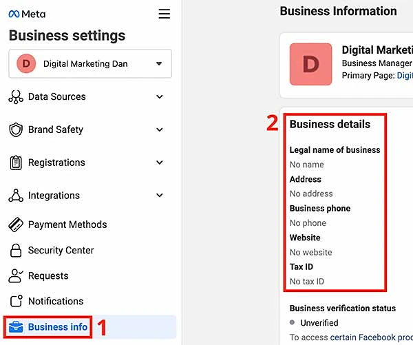 Business info
