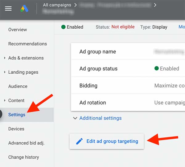 Targeting Expansion in Google Ads