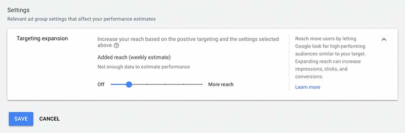 Targeting expansion options