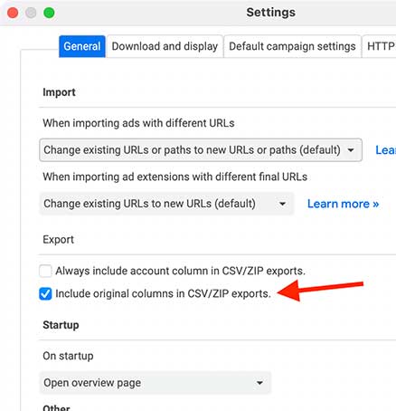 Include original columns in CSV/ZIP