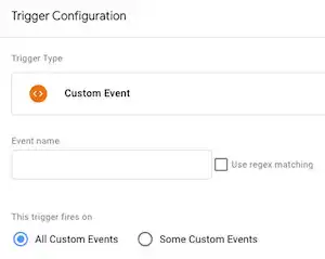tag manager custom event trigger